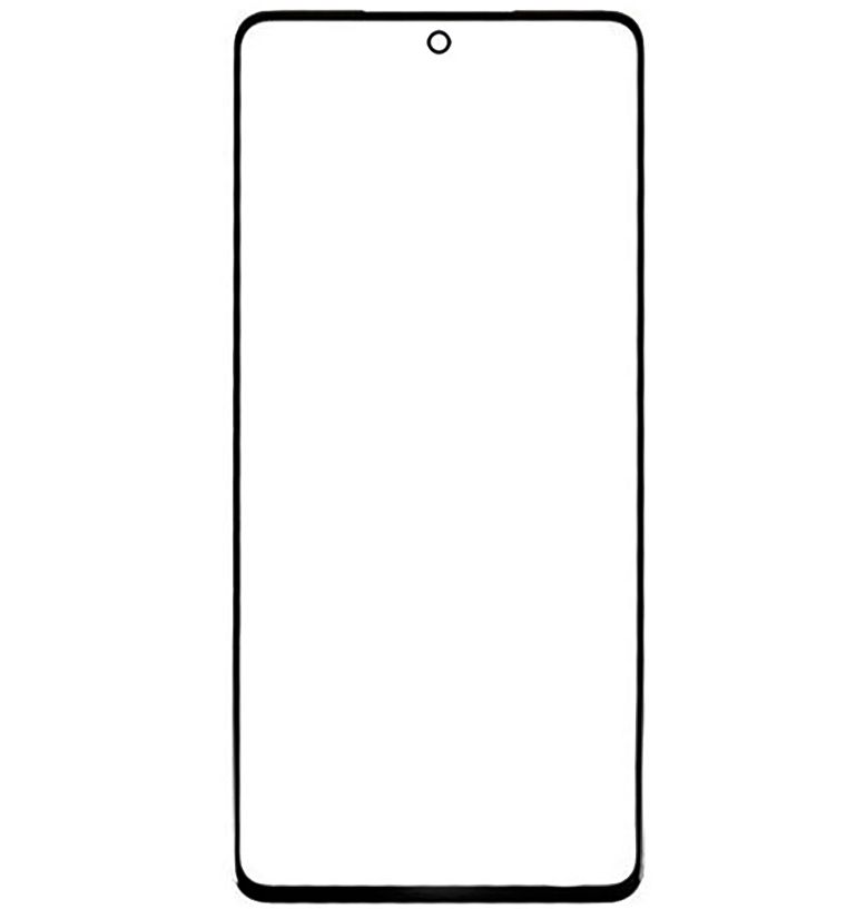 Стекло экрана Samsung A736B Galaxy A73 5G для переклейки в модуле, черное