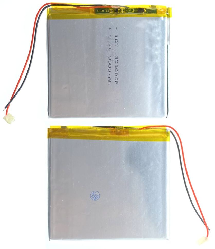 Універсальна акумуляторна батарея (АКБ) 2pin, 3.0 X 85 X 90 мм (308590), 3800 mAh
