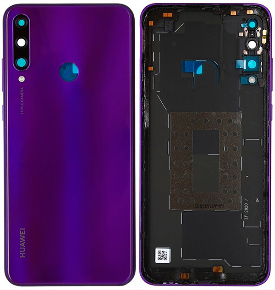 Задня кришка Huawei Y6P 2020 (MED-LX9, MED-LX9N), фіолетова