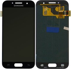 Дисплей (екран) Samsung A320F, A320Y, A320FL Galaxy A3 (2017) AMOLED з тачскріном в зборі ORIG, чорний