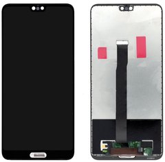 Дисплей (екран) Huawei P20 (EML-L29, EML-L09, EML-L22, EML-AL00) з тачскріном в зборі ORIG, чорний