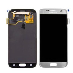 Дисплей (екран) Samsung G930F, G930FD, G930W8 Galaxy S7 AMOLED з тачскріном в зборі ORIG, сріблястий