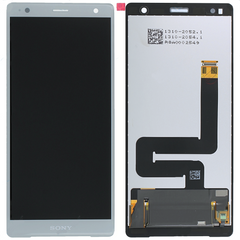 Дисплей (екран) Sony H8216 Xperia XZ2, H8266, H8276, H8296 з тачскріном в зборі ORIG, сріблястий