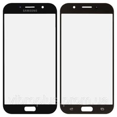 Стекло экрана (Glass) Samsung A720 Galaxy A7 (2017), черный