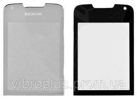 Стекло экрана (Glass) Nokia 8800 Sirocco, серебристое