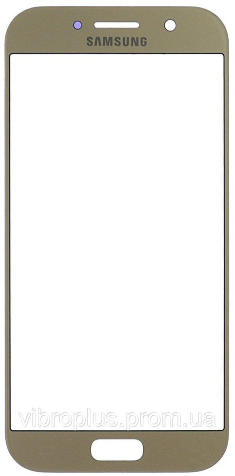 Стекло экрана (Glass) Samsung A520 Galaxy A5 (2017), золотистый