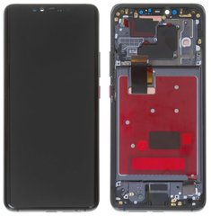 Дисплей (экран) Huawei Mate 20 Pro (LYA-L09, LYA-L29, LYA-L0C) с тачскрином и рамкой в сборе, черный