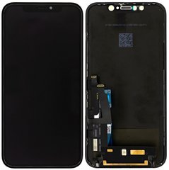 Дисплей (екран) Apple iPhone XR з тачскріном і рамкою в зборі (Original China Refurbished), чорний