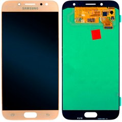 Дисплей (екран) Samsung J730F, J730GM, J730DS Galaxy J7 (2017) OLED з тачскріном в зборі, золотистий