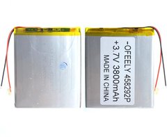 Универсальная аккумуляторная батарея (АКБ) 2pin, 3.0 X 84 X 105 mm (3084105), 3800 mAh