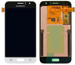 Дисплей (екран) Samsung J120H Galaxy J1 (2016) J120M, J120F, AMOLED з тачскріном в зборі ORIG, білий