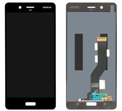 Дисплей (экран) Nokia 8 Dual Sim (TA-1004, TA-1052, TA-1012) с тачскрином в сборе, черный