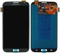 Дисплей (екран) Samsung I317, N7100 Note 2, N7105 Note 2, T889 з тачскріном в зборі ORIG (PRC), сірий