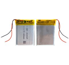 Универсальная аккумуляторная батарея (АКБ) 2pin, 30 x 40 x 3 мм, (304030) 400 mAh