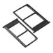 Лоток для Xiaomi Mi5s Plus (Mi 5s Plus, Mi 5s+) держатель (слот) для двух SIM-карт, черный (темно-серый)