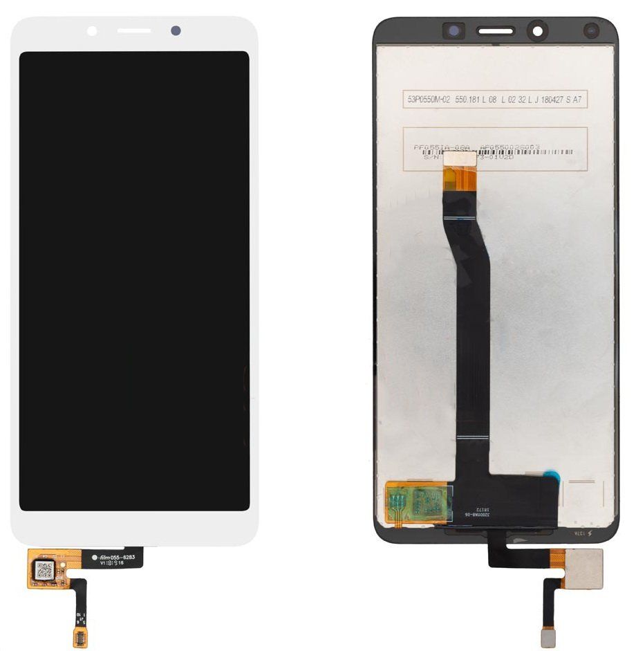 Дисплей (экран) Xiaomi Redmi 6, Redmi 6A с тачскрином в сборе, белый