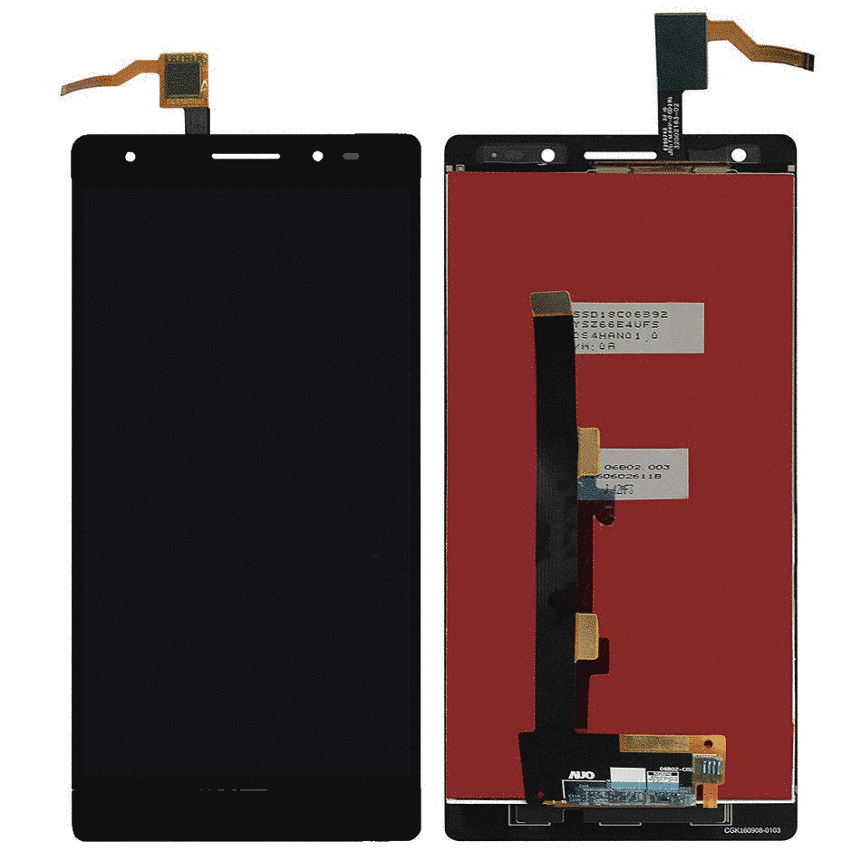 Дисплей (екран) Lenovo PB2-670M Phab 2 Plus з тачскріном в зборі, чорний