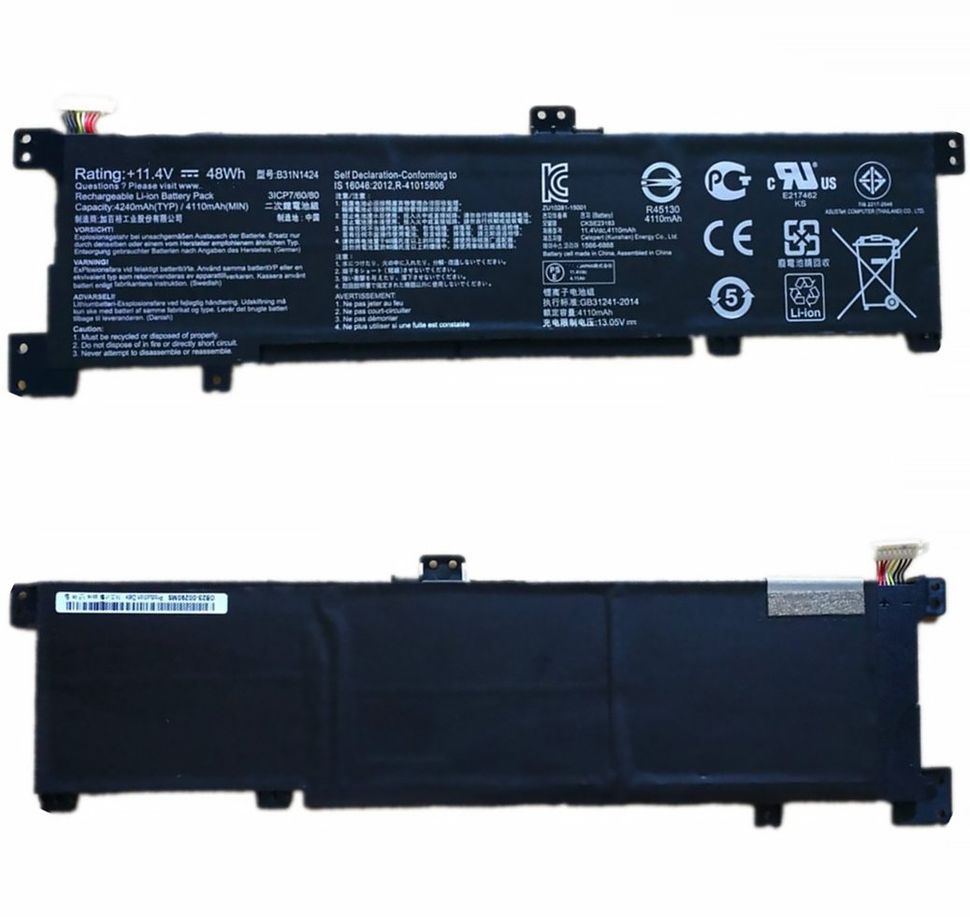 Акумуляторна батарея (АКБ) Asus B31N1424, K401LB5010 для A400U, A401L, K401, K401LB, 11.4V, 4110mAh, 48Wh