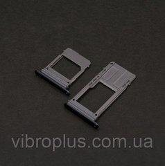 Лоток для Samsung A520F Galaxy A5 (2017), держатель для SIM-карт и карты памяти, черный