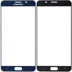 Скло екрану (Glass) Samsung N920, N920F, N920H, N920G, N920C, N9208, N920DS, N920T Galaxy Note 5 ORIG, синій