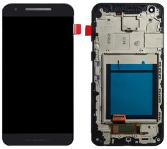 Дисплей (экран) LG H790, H791 Nexus 5X с тачскрином и рамкой в сборе, черный