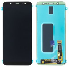 Дисплей (екран) Samsung J810F, J810G, J810Y Galaxy J8 (2018) AMOLED з тачскріном в зборі ORIG, чорний