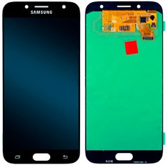 Дисплей (экран) Samsung J730F, J730GM, J730DS, J730FM Galaxy J7 (2017) с тачскрином в сборе, черный OLED