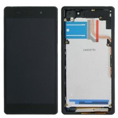 Дисплей Sony D6502 Xperia Z2 L50W, D6503, D6543 с тачскрином и рамкой, черный