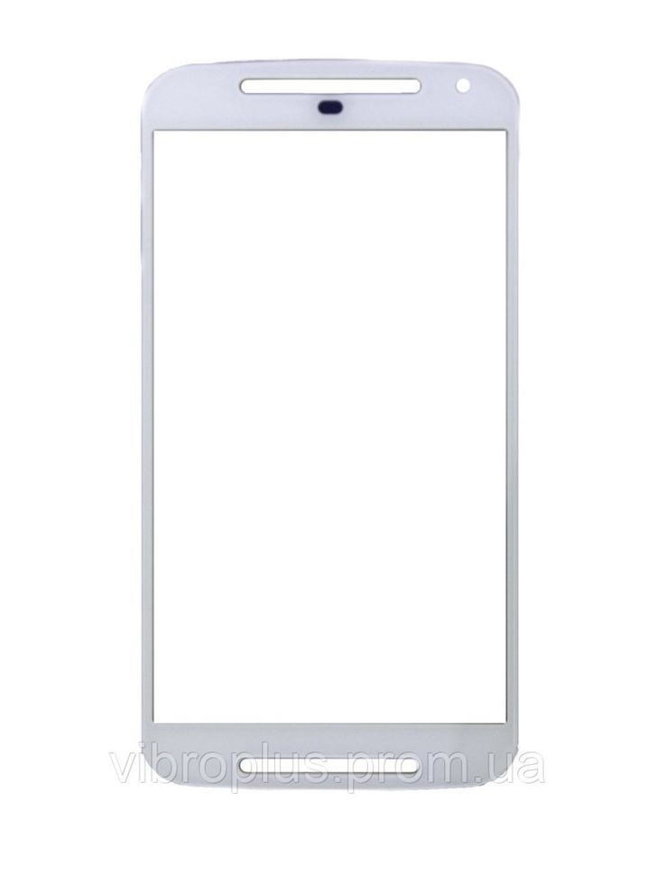 Скло екрану (Glass) Motorola XT1063 Moto G2, XT1064, XT1068, XT1069, XT1072, XT1079, XT1077, XT1078, білий