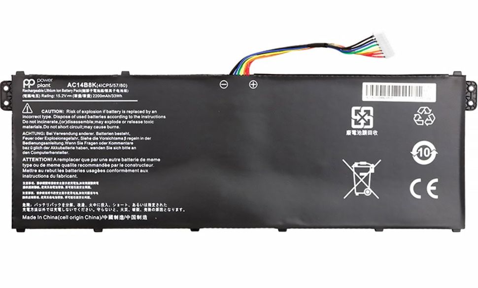 Аккумуляторная батарея (АКБ) Acer AC14B8K для Aspire: E5-771, ES1-511, V3-371 series, 15.2V, 2200mAh