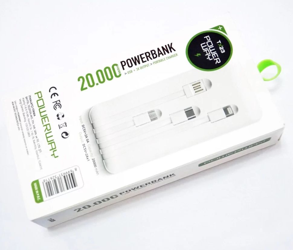 Power Bank Power Ray TX23 павербанк 20000 mAh, белый