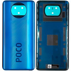 Задняя крышка Xiaomi Poco X3, Poco X3 Pro (MZB07Z0IN, MZB07Z1IN, MZB07Z2IN, MZB07Z3IN, MZB07Z4IN, MZB9965IN, M2007J20CI), синяя Cobalt Blue