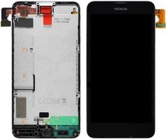 Дисплей (екран) Nokia Lumia 630 Dual Sim, Lumia 635, Lumia 636, Lumia 638 (RM-974, RM-976, RM-978) з тачскріном і рамкою в зборі ORIG, чорний