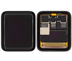 Дисплей (экран) для смарт часов Apple Watch Series 3 38mm GPS version с тачскрином в сборе, черный