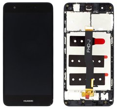 Дисплей (экран) Huawei Nova (CAN-L11) с тачскрином и рамкой в сборе ORIG, черный
