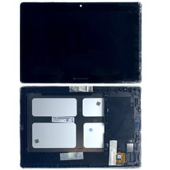 Дисплей (экран) 10.1” Lenovo IdeaTab A7600 A10-70 с тачскрином и рамкой в сборе, черный