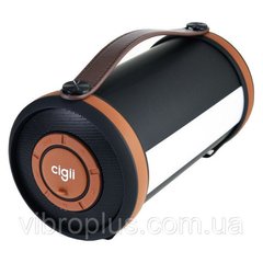 Bluetooth акустика Cigii S22C Led, чорно-коричневий