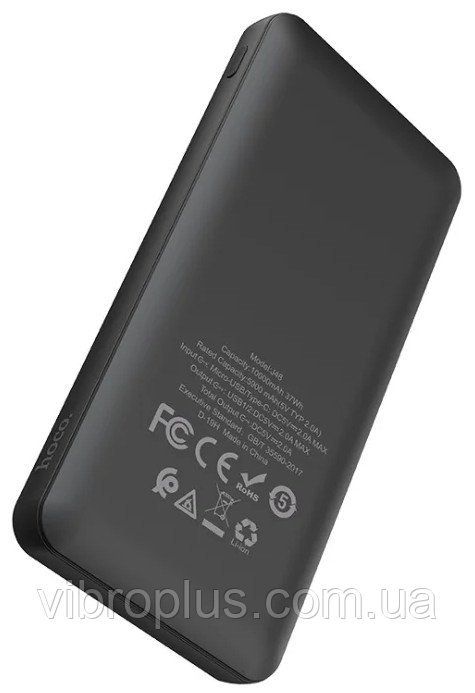 Power Bank Hoco J48 Nimble (10000 mAh) черный, внешний аккумулятор