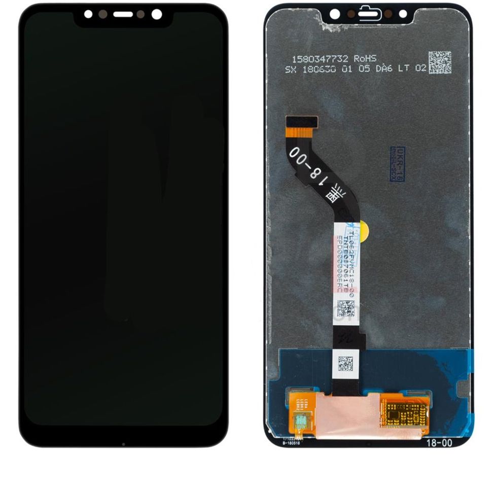 Дисплей (экран) Xiaomi Pocophone F1 M1805E10A с тачскрином в сборе, черный