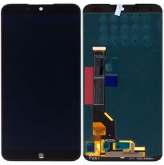 Дисплей (экран) Meizu 15 Plus (M891, M891H) с тачскрином в сборе, черный