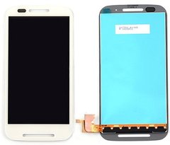 Дисплей (екран) Motorola XT1021 Moto E, XT1022, XT1025 з тачскріном в зборі, білий