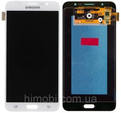 Дисплей (екран) Samsung J710, J710F, J710H, J710FN, Galaxy J7 (2016) AMOLED з тачскріном в зборі ORIG, білий