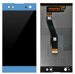 Дисплей (экран) Sony H4213, H4233, H3213, H3223 XA2 Ultra Dual с тачскрином в сборе ORIG, синий