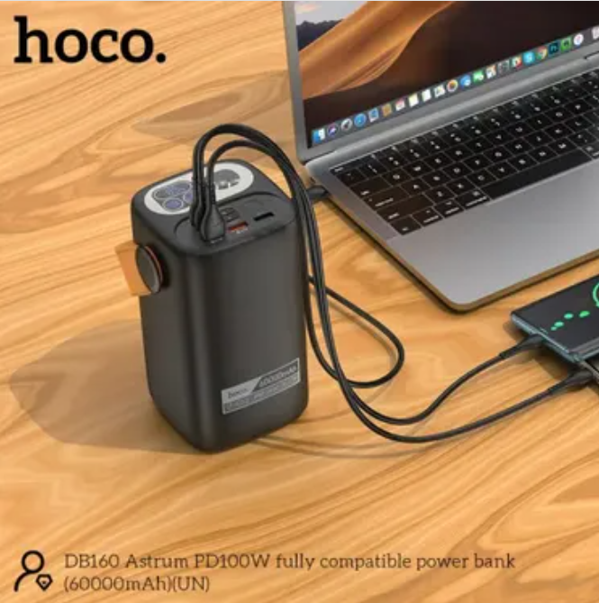Power Bank Hoco DB160 Astrum повербанк 60 000 mAh 100W Оригінал