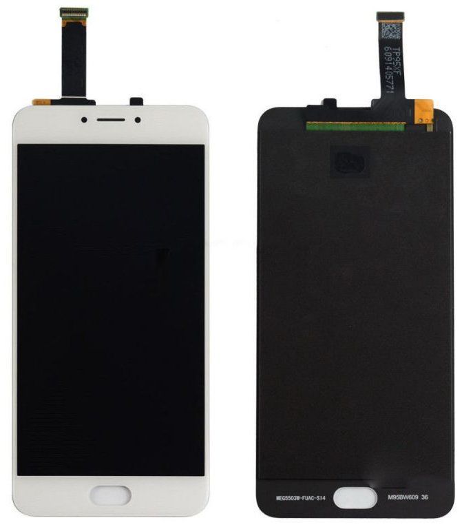 Дисплей (экран) Meizu E2 (M2e) M741H, M741Q с тачскрином в сборе, белый