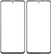Стекло экрана (Glass) Samsung A715 Galaxy A71 (2019), M515 Galaxy M51 (2020), с OCA пленкой, черное