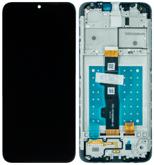 Дисплей Motorola Moto E7 XT2095, Moto E7 Power XT2097 з тачскріном і рамкою, чорний