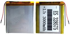 Универсальная аккумуляторная батарея (АКБ) 2pin, 85 x 73 x 4 мм (857340, 407385), 4000 mAh