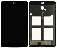 Дисплей (екран) 7 "LG V400 G Pad з тачскріном і рамкою в зборі ORIG, чорний