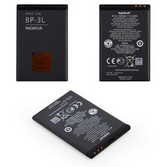 Аккумуляторная батарея (АКБ) Nokia BP-3L, BL-3L для 303 Asha, 501, 505, 510, 610, 710 Lumia, 603, 1300 mAh